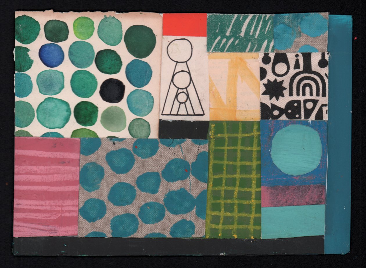 Stamtræ, 2023 (maling og collage) af David Shillinglaw
