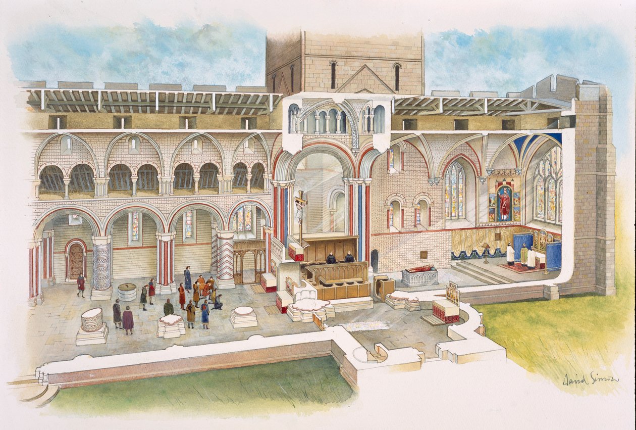 Lindisfarne Priory, Holy Island, Northumberland af David Simon