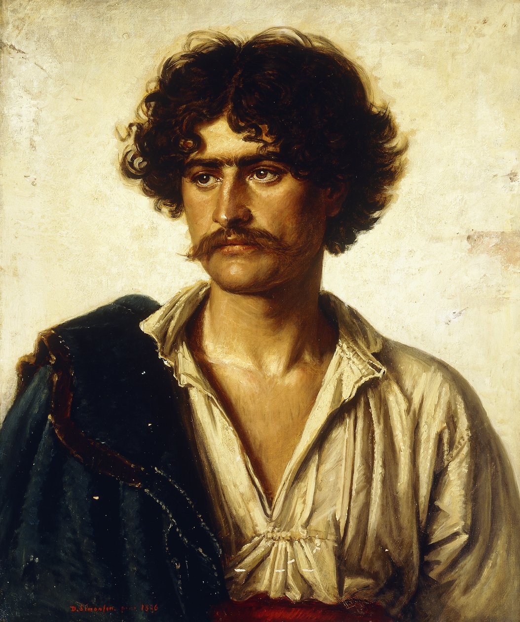 Portræt af en mand, 1886 af David Simonson
