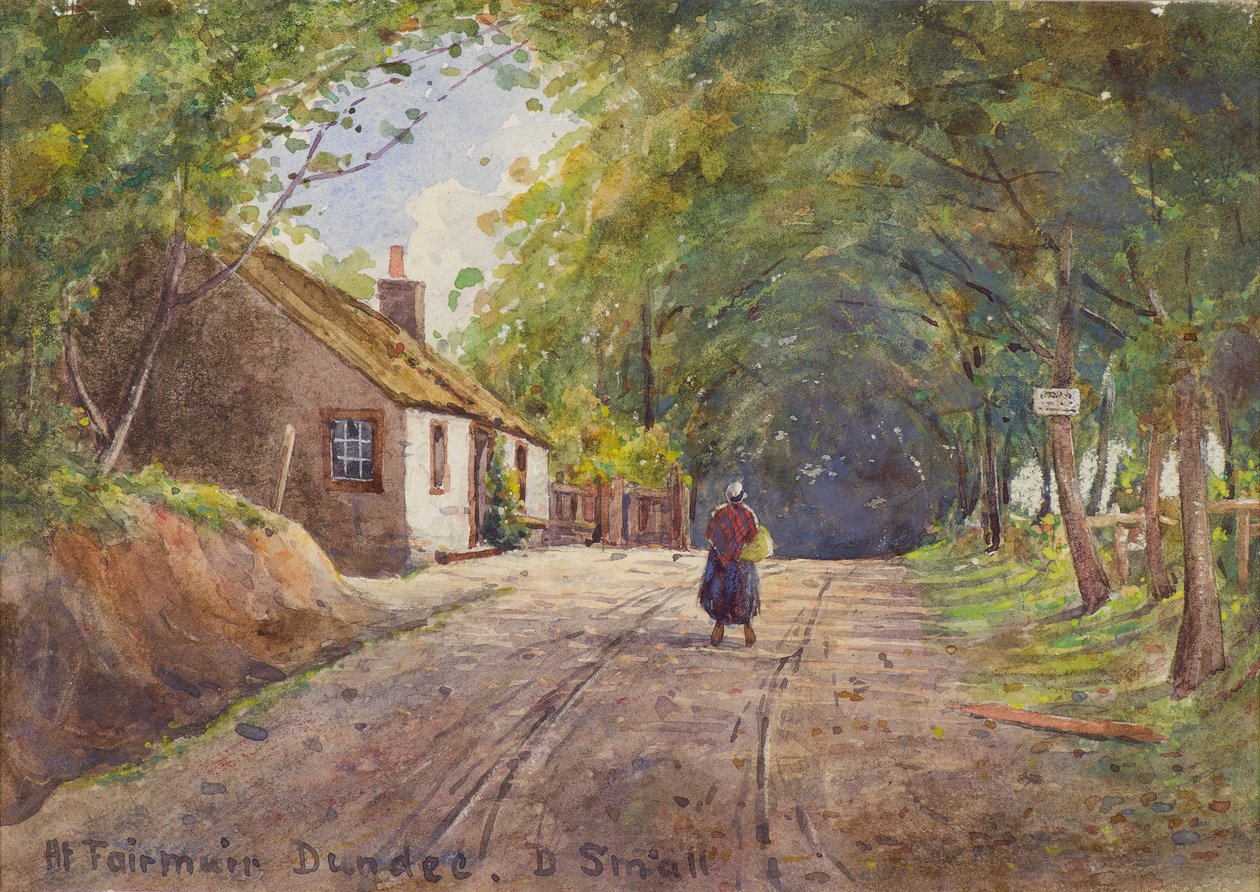 Hos Fairmuir, Dundee (akvarel) af David Small