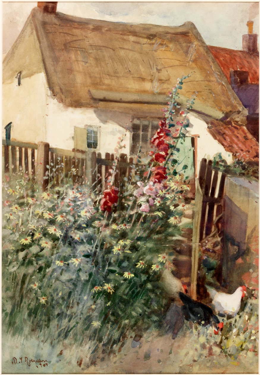 Haven (blyant og akvarel ombord) af David T. Robertson