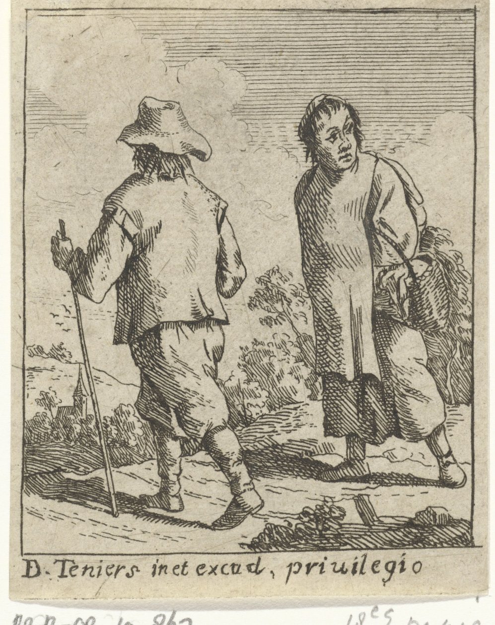 Et bondepar på vej af David Teniers (II)