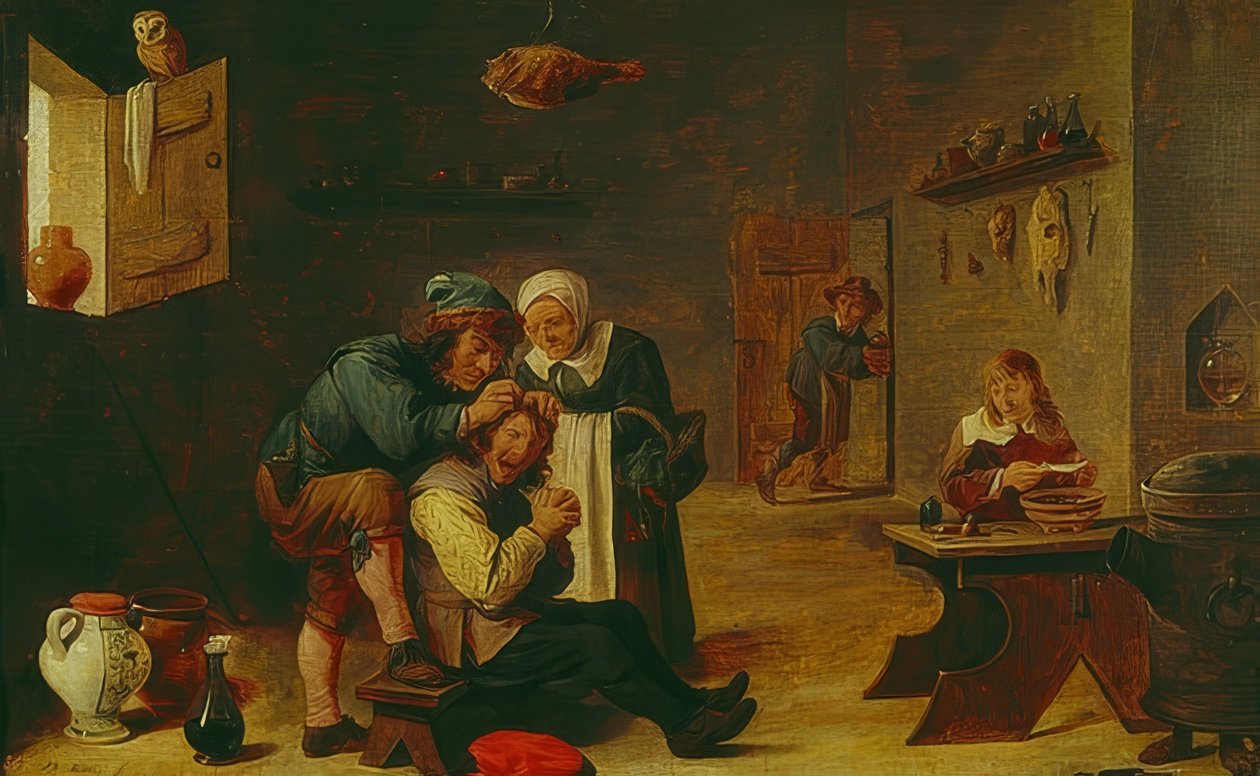 Kirurgi af David Teniers the Elder