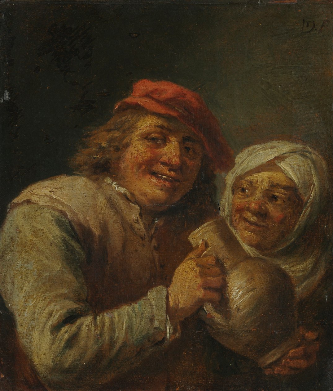Gammel mand og kvinde, 1700-tallet. af David Teniers the Elder