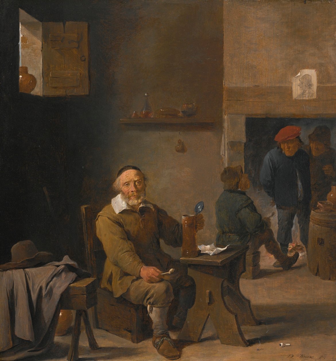 En bonde på en kro af David Teniers the Younger