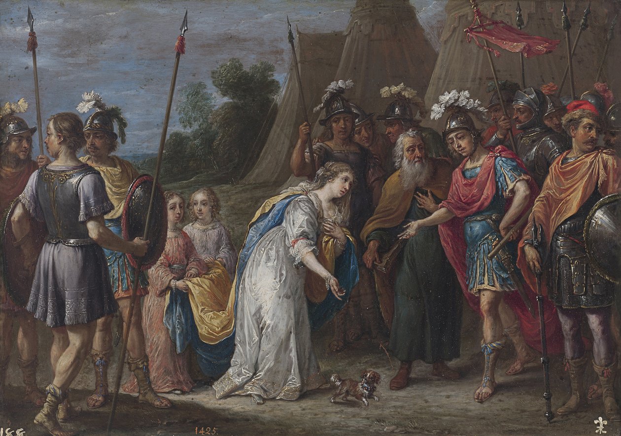 Armida før Godfrey af Bouillon, 16281630 af David Teniers the Younger