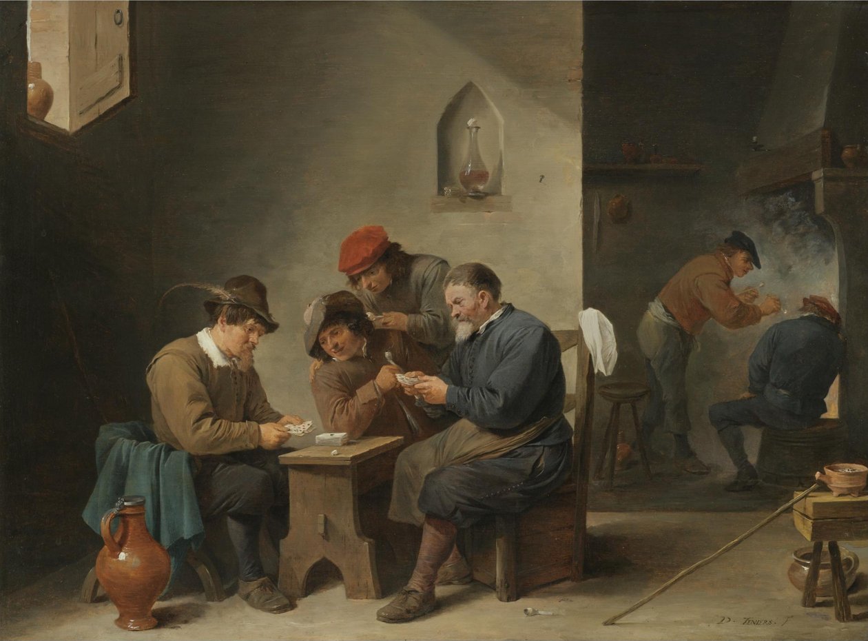 Kortspillere af David Teniers the Younger