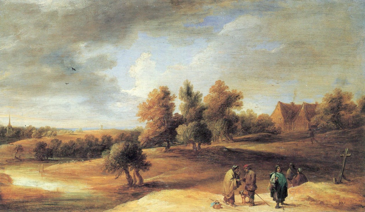 Landskab med sigøjnere af David Teniers the Younger
