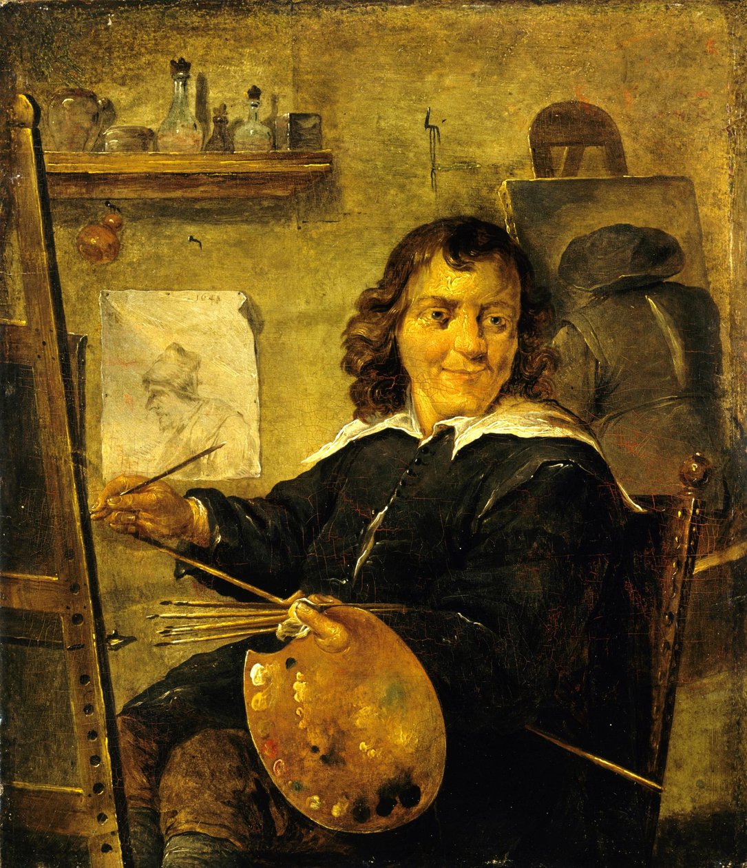 Maler i sit atelier af David Teniers the Younger