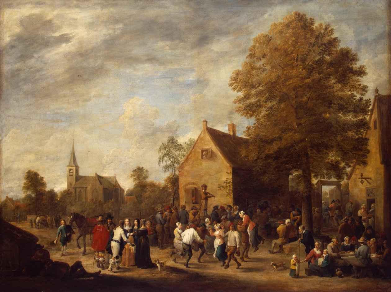 Fest på landet af David Teniers the Younger