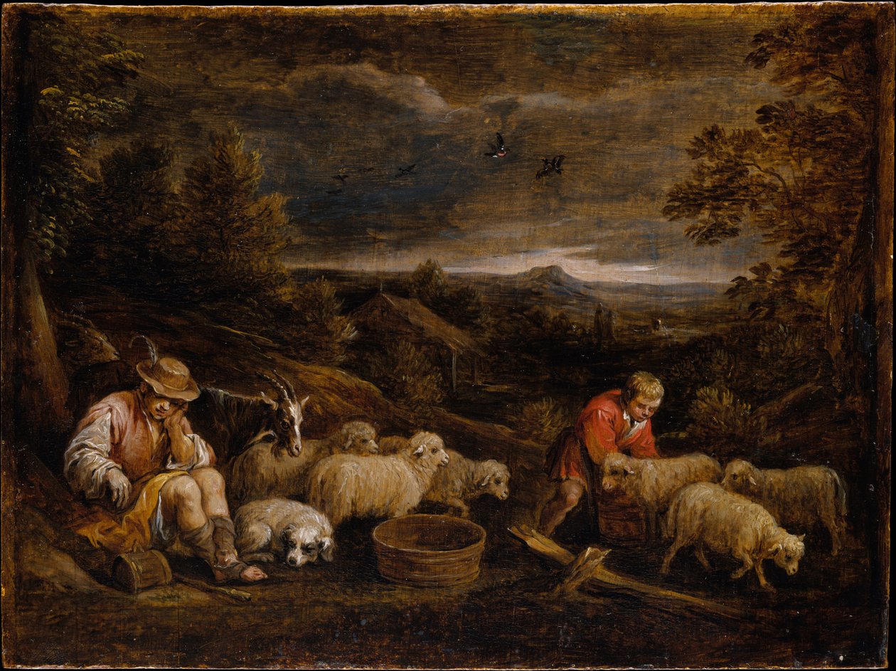 Hyrder og får af David Teniers the Younger