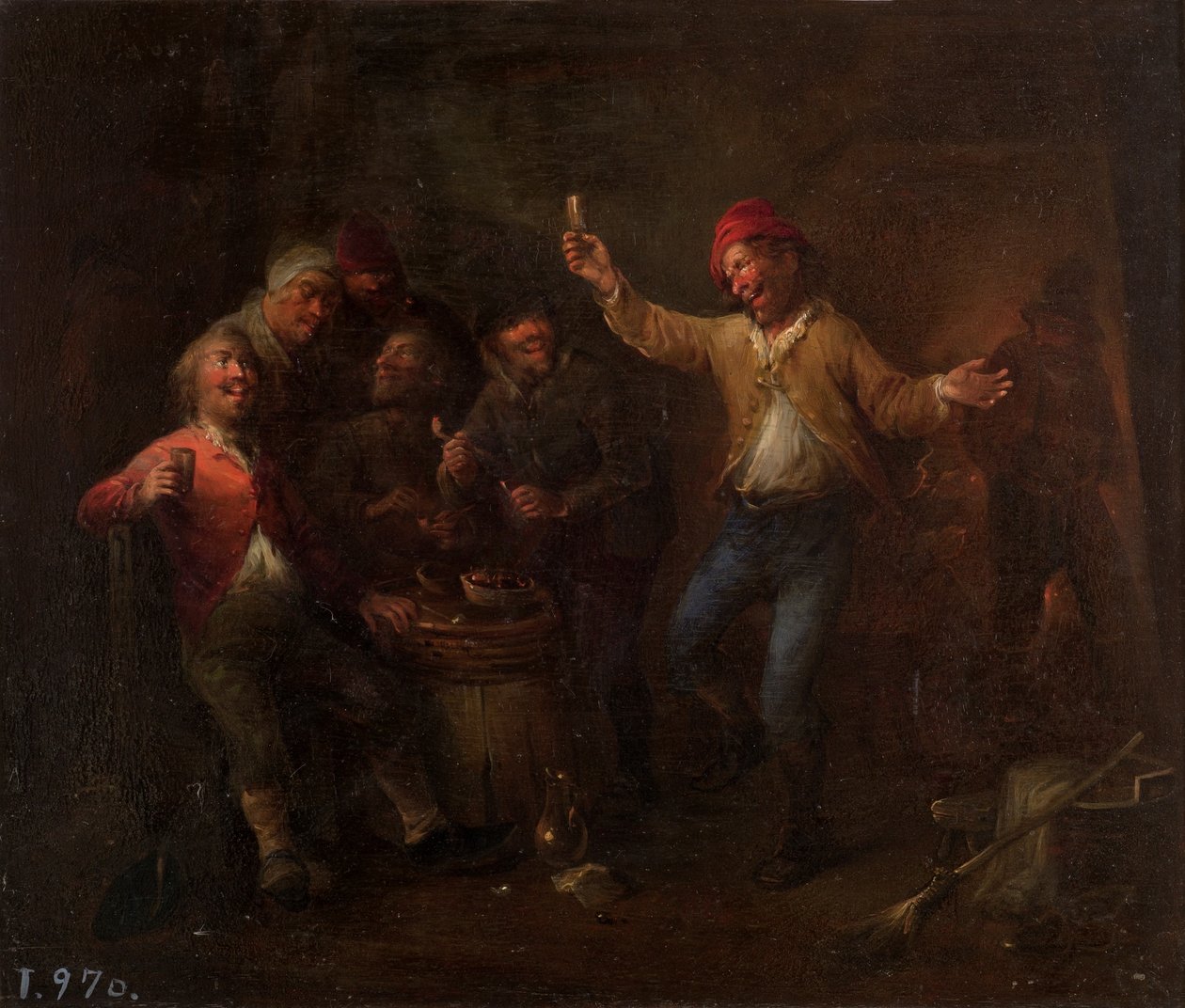 Spansk: Bebedores af David Teniers the Younger