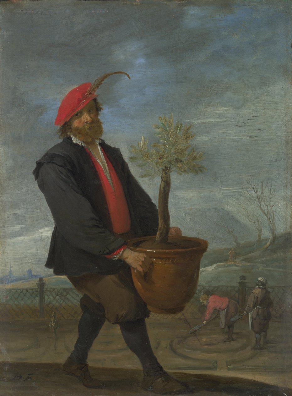 Spring Fra serien De fire årstider, ca. 1644 af David Teniers the Younger