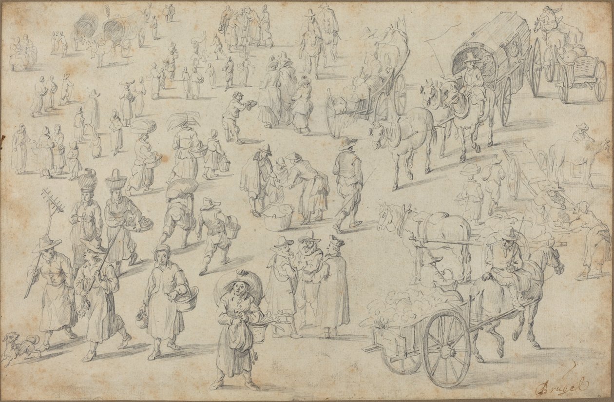 Undersøgelser af markedstal af David Teniers the Younger