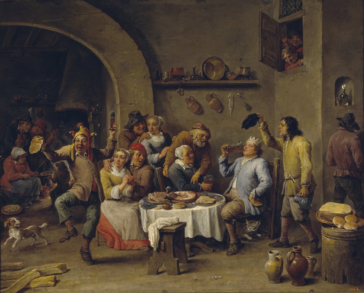 Bønnekongen Bønnekongens fest af David Teniers the Younger