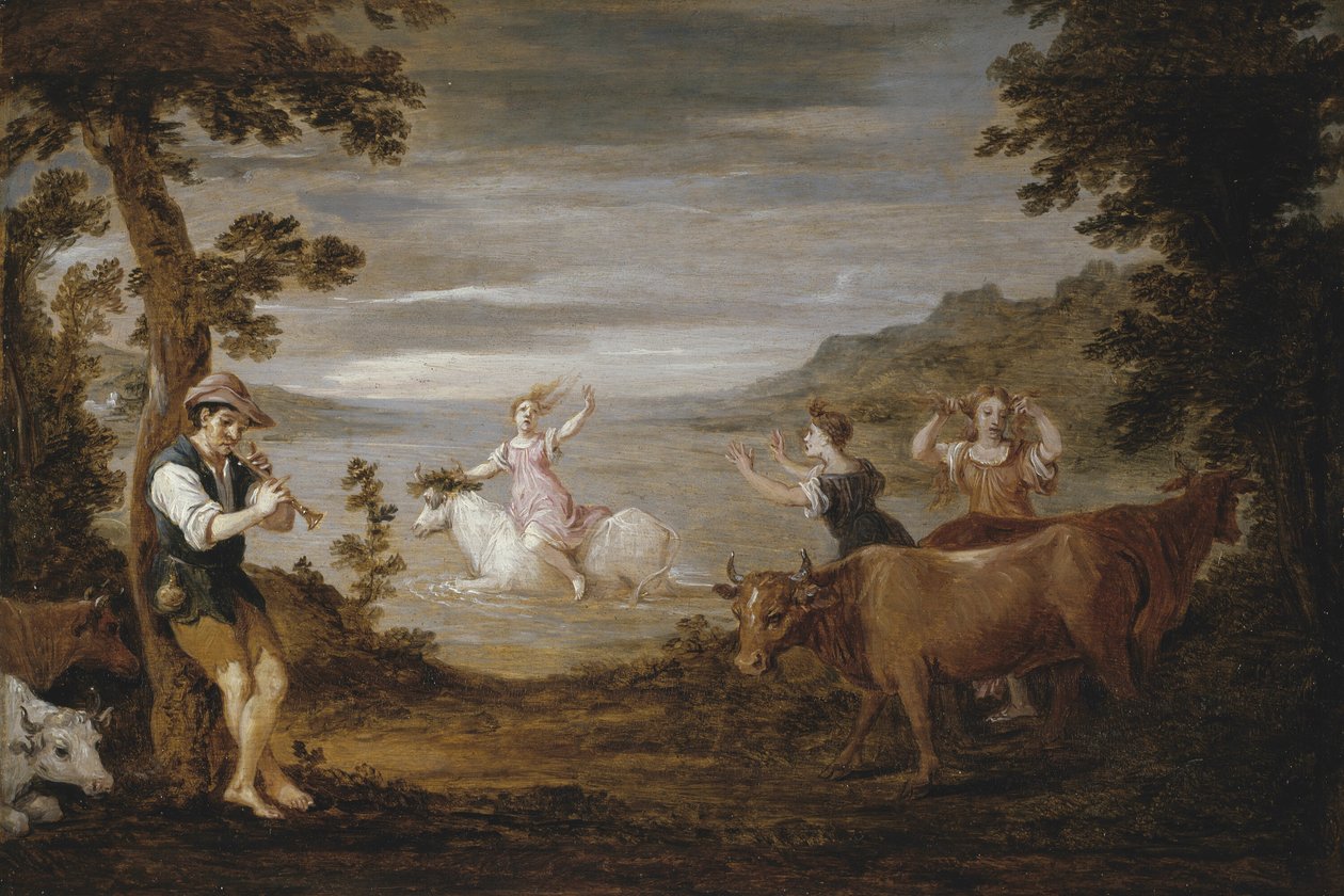 Voldtægten af Europa af David Teniers the Younger