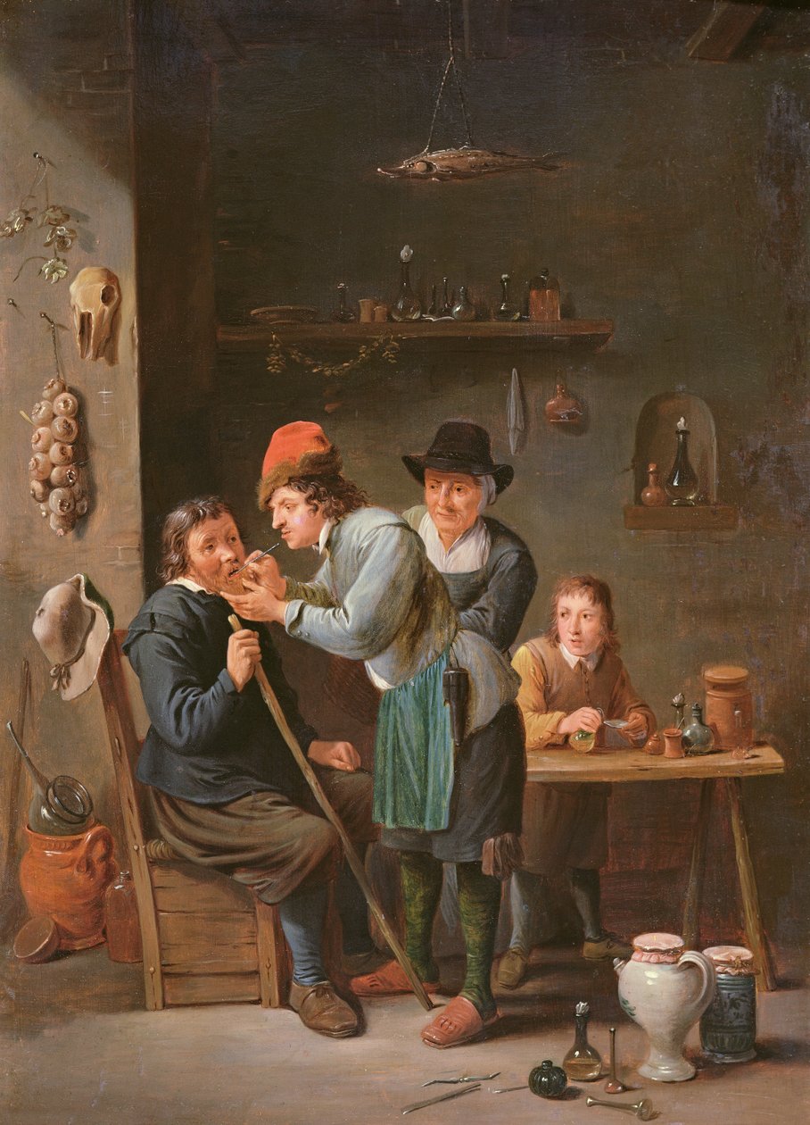 Tandudtrækkeren af David Teniers the Younger