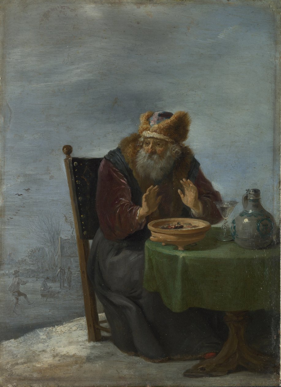 Winter Fra serien De fire årstider, ca. 1644 af David Teniers the Younger