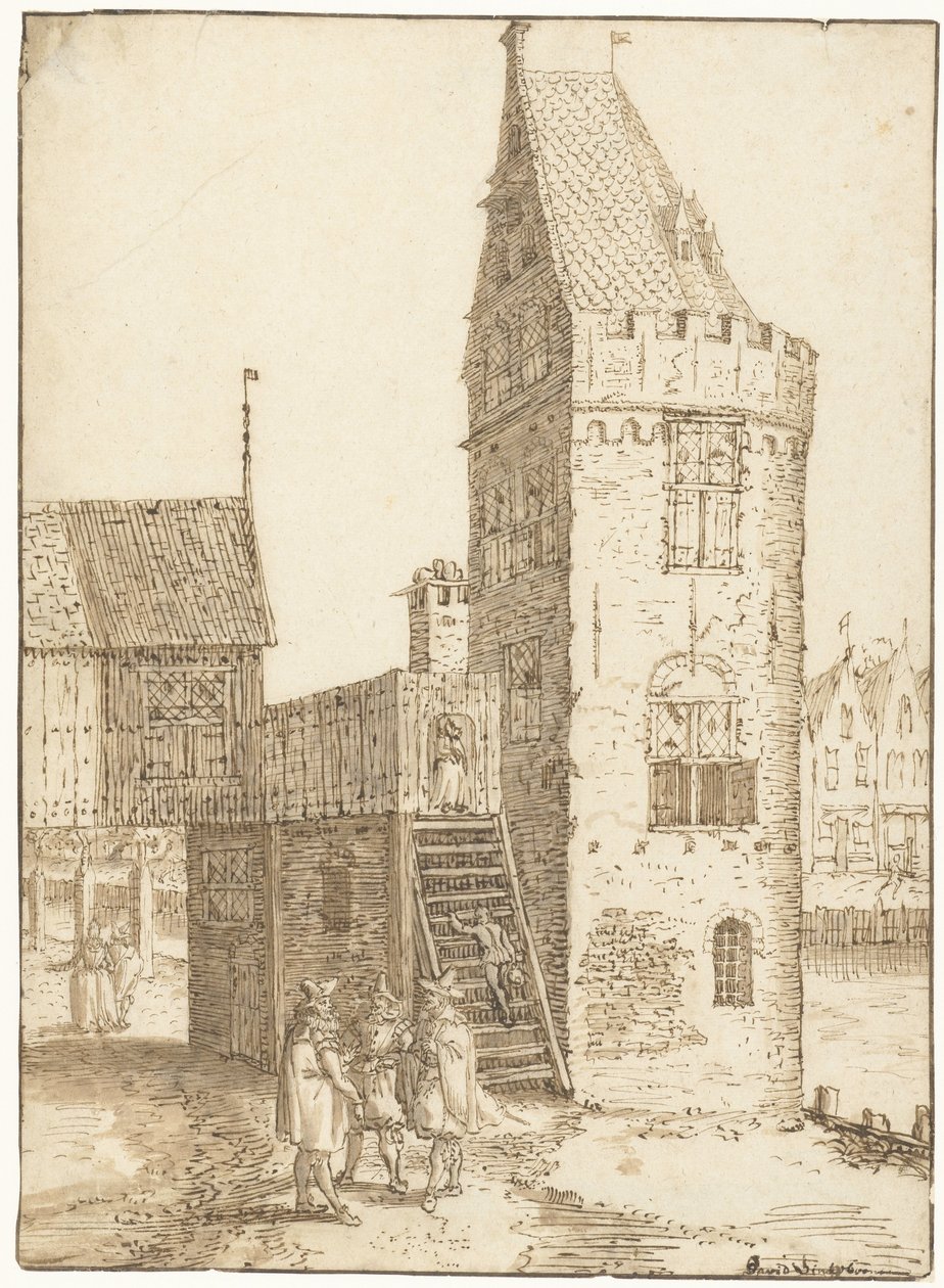 Tårnet Swijgh Utrecht i Amsterdam af David Vinckboons (I)