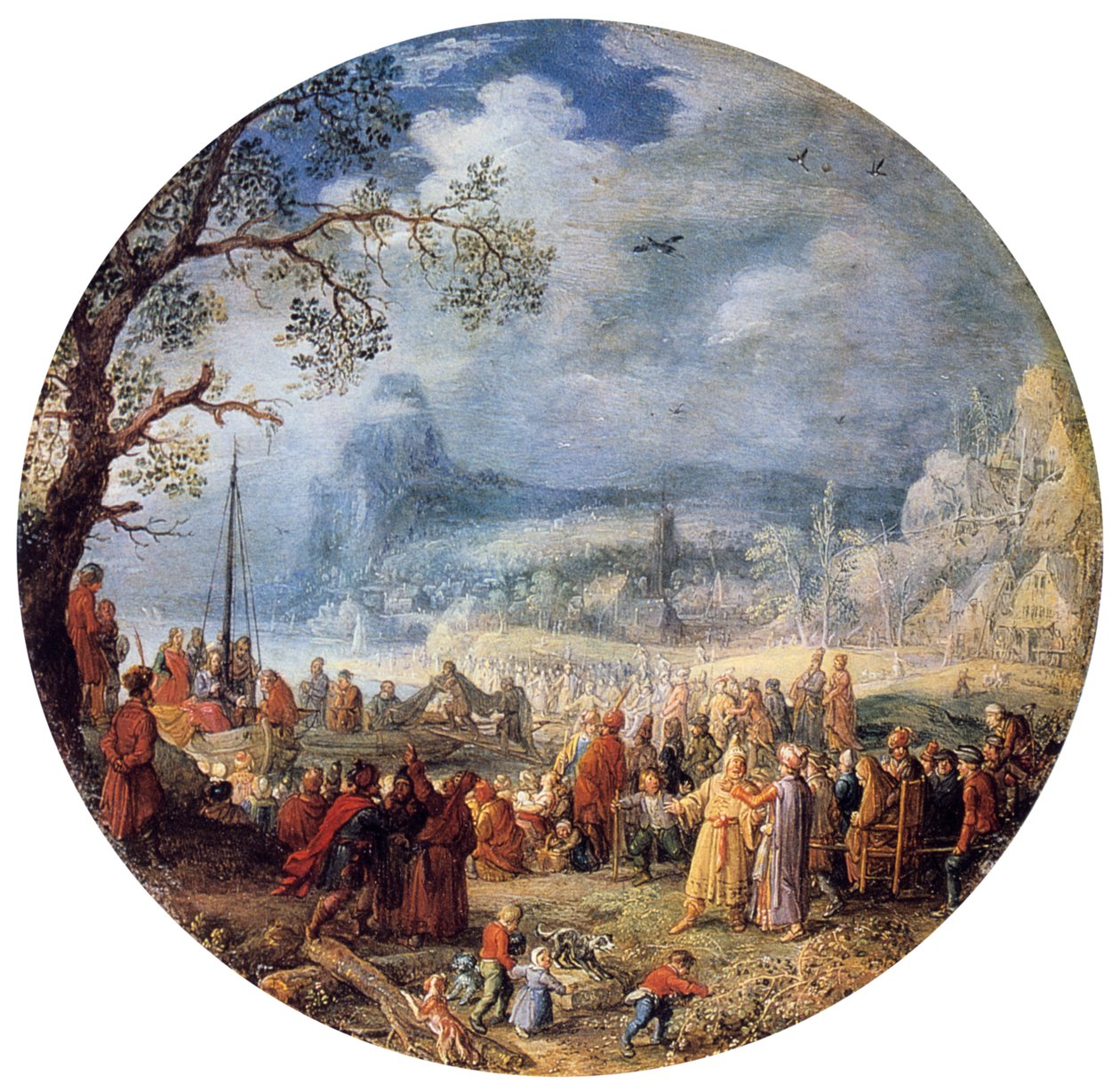 Kristi prædiken ved Genezareth-søen, 1623. af David Vinckboons
