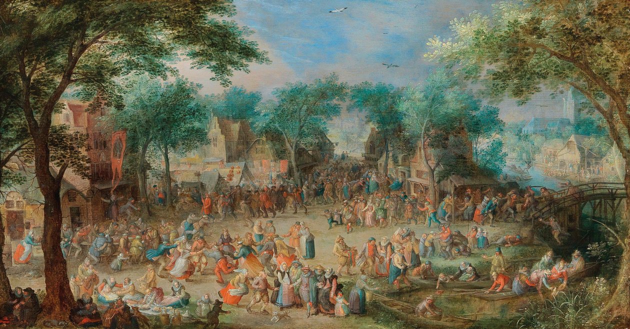 Landsbyfest i Saint George. af David Vinckboons