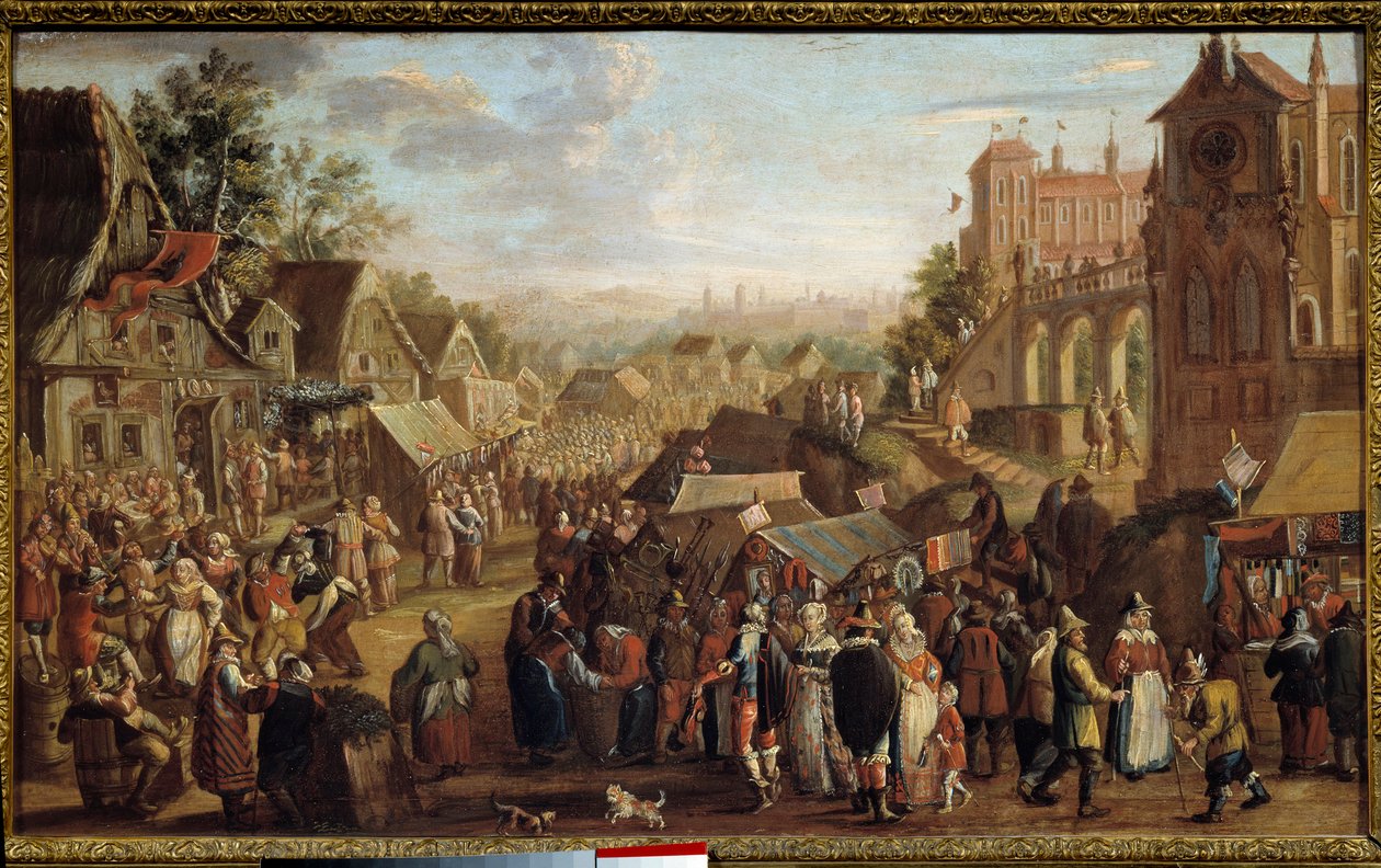 Kermessen. Fest i en landsby. Maleri af David Vinckboons (eller Vinckeboons eller Vinkeboons 1576-1629) af David Vinckeboons