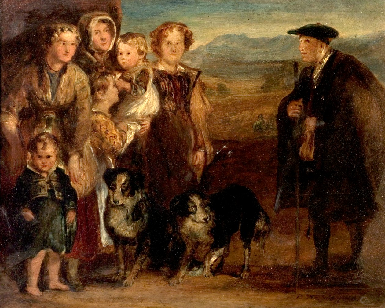 En højlandsfamilie, 1823 af David Wilkie