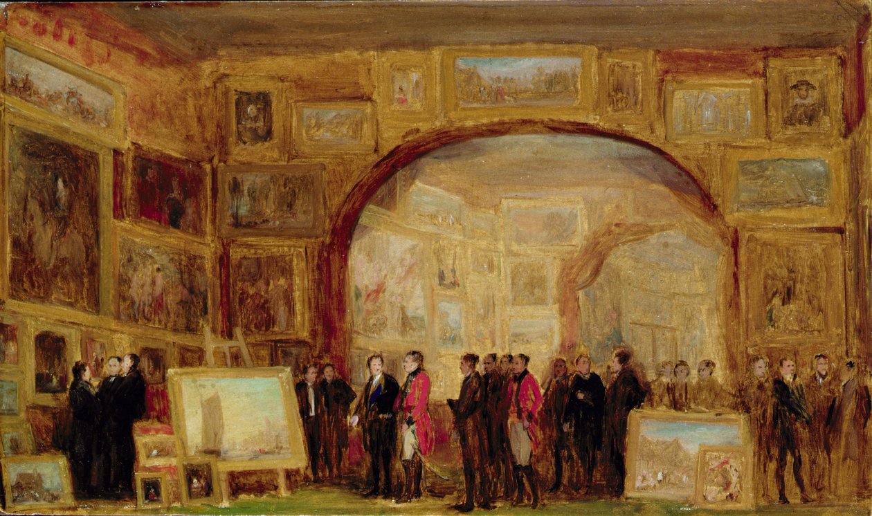 En udstilling af gamle mestre på den britiske institution af David Wilkie