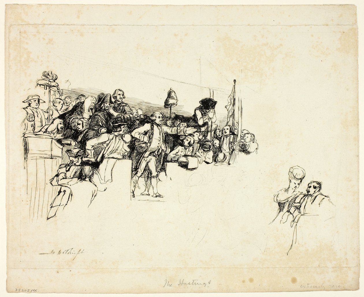 Charles James Fox på valgmøderne i Covent Garden af David Wilkie