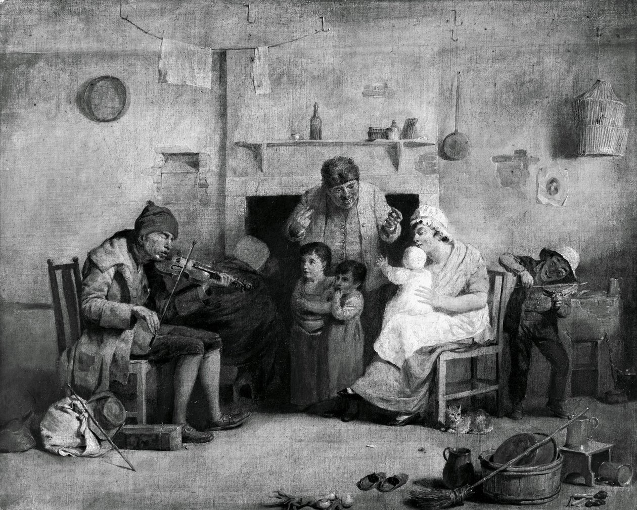 Den blinde violinist af David Wilkie