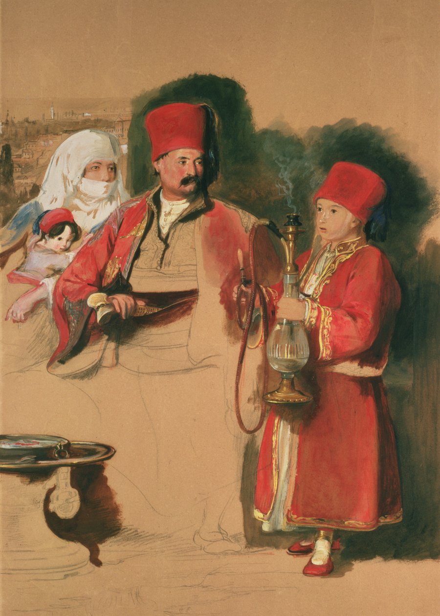 Portræt af Sotiri, 1800-tallet af David Wilkie