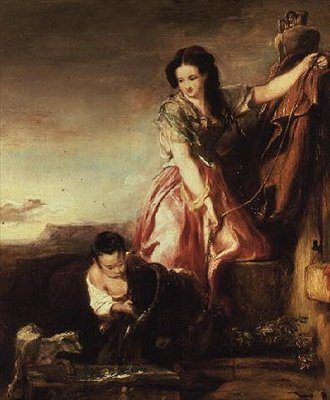 Sancho Panza i sin ungdom af David Wilkie