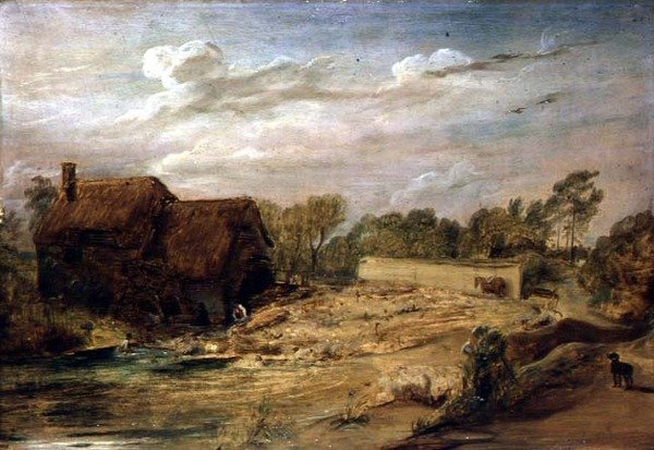 Fårevask i Wiltshire af David Wilkie