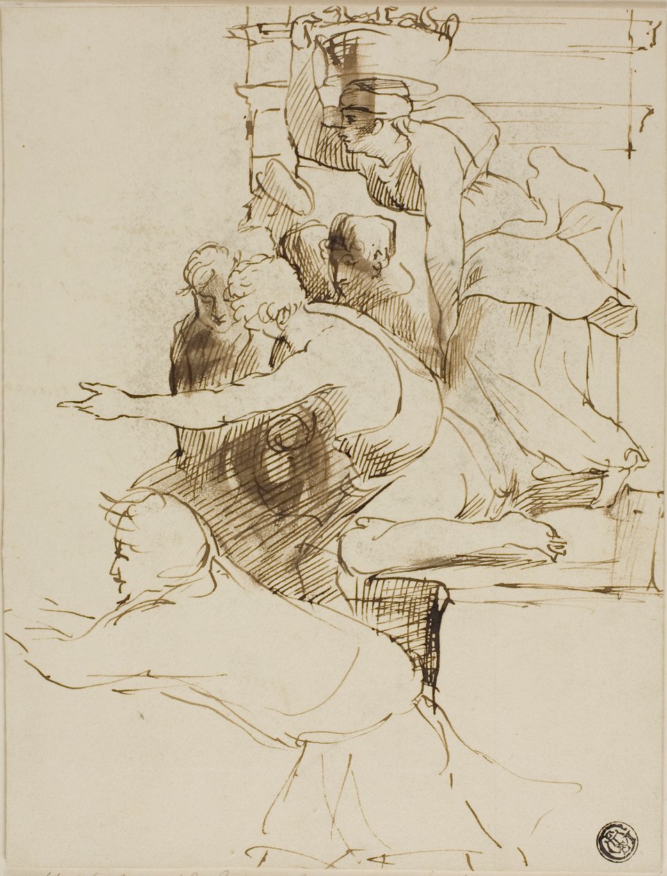 Skitse fra Escurial af David Wilkie
