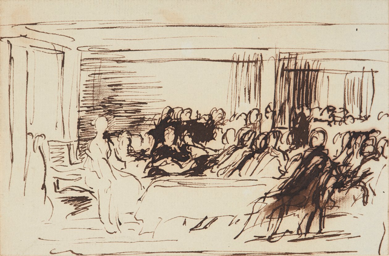 Dronning Victorias første råd af David Wilkie