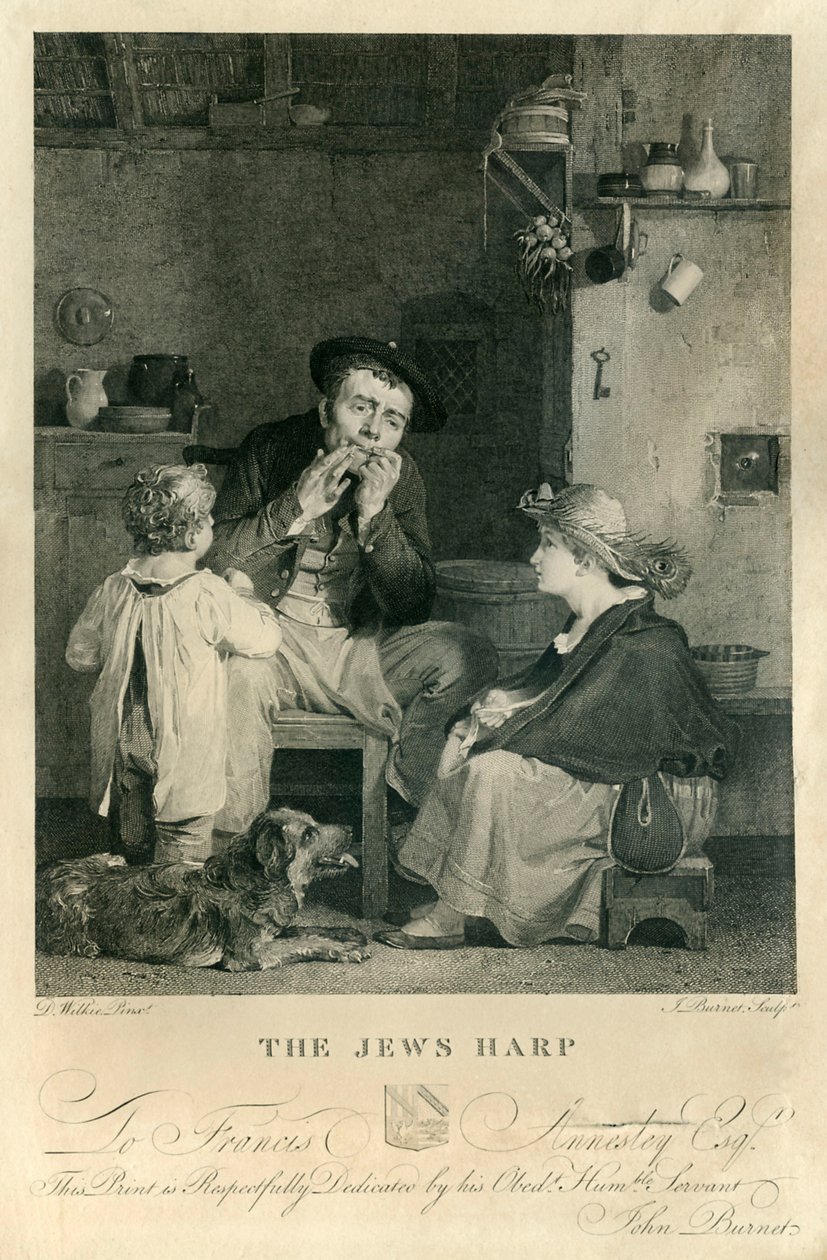 Jødens Harpe, litografi af L af David Wilkie