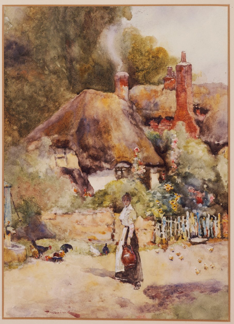 Gammelt sommerhus ved Sutton Courtenay, Berkshire af David Woodlock