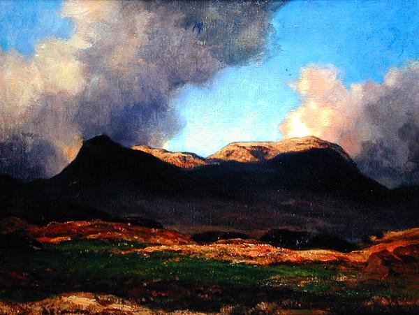 Ben Dearg (olie på lærred) af David Young Cameron