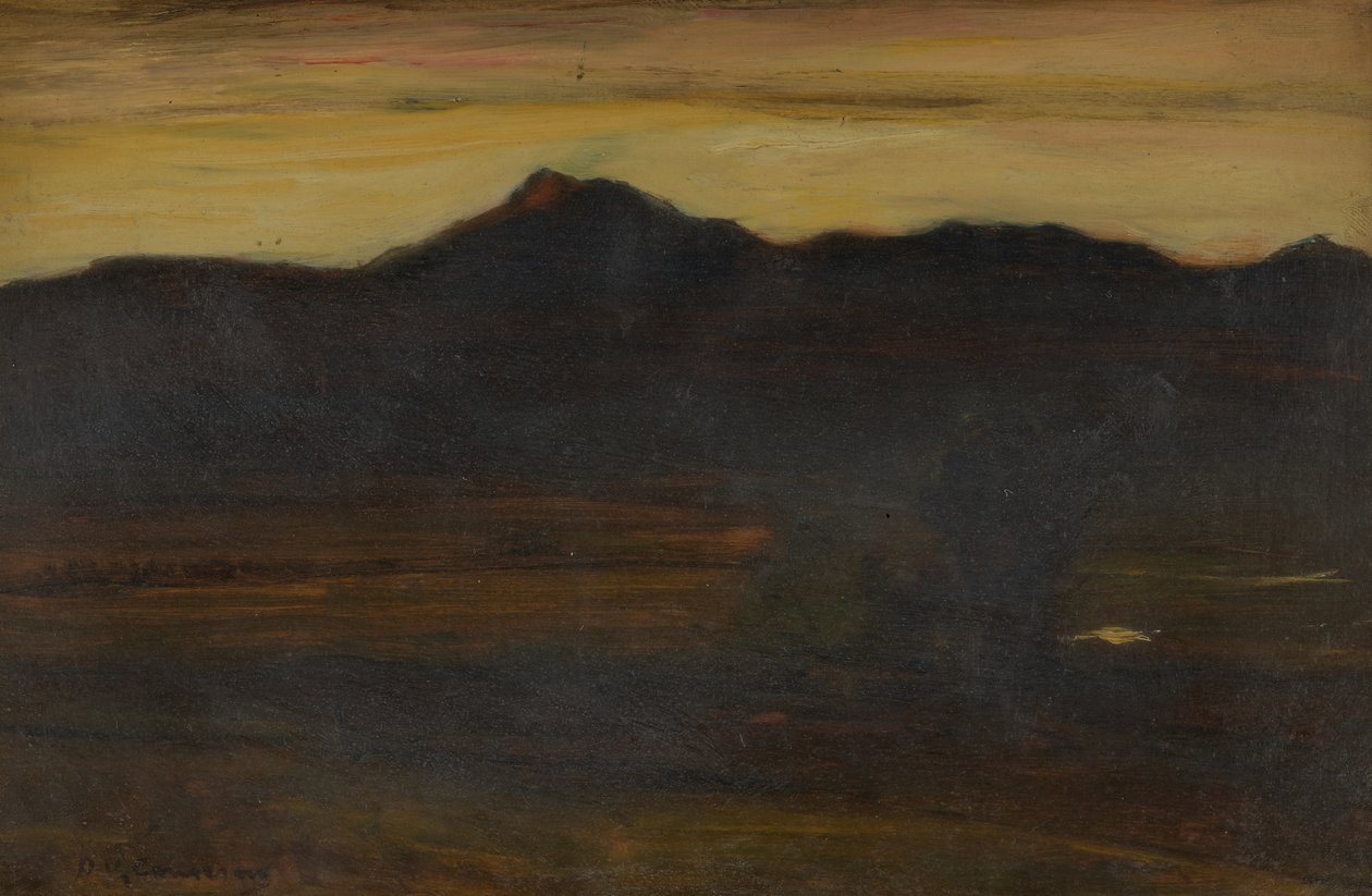 Ben Ledi, solnedgang af David Young Cameron