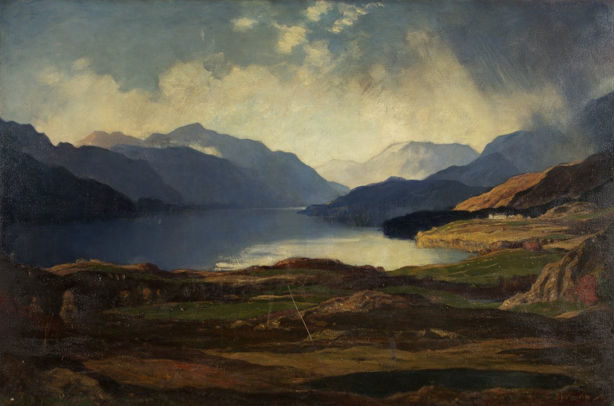 Loch Lomond (olie på lærred) af David Young Cameron