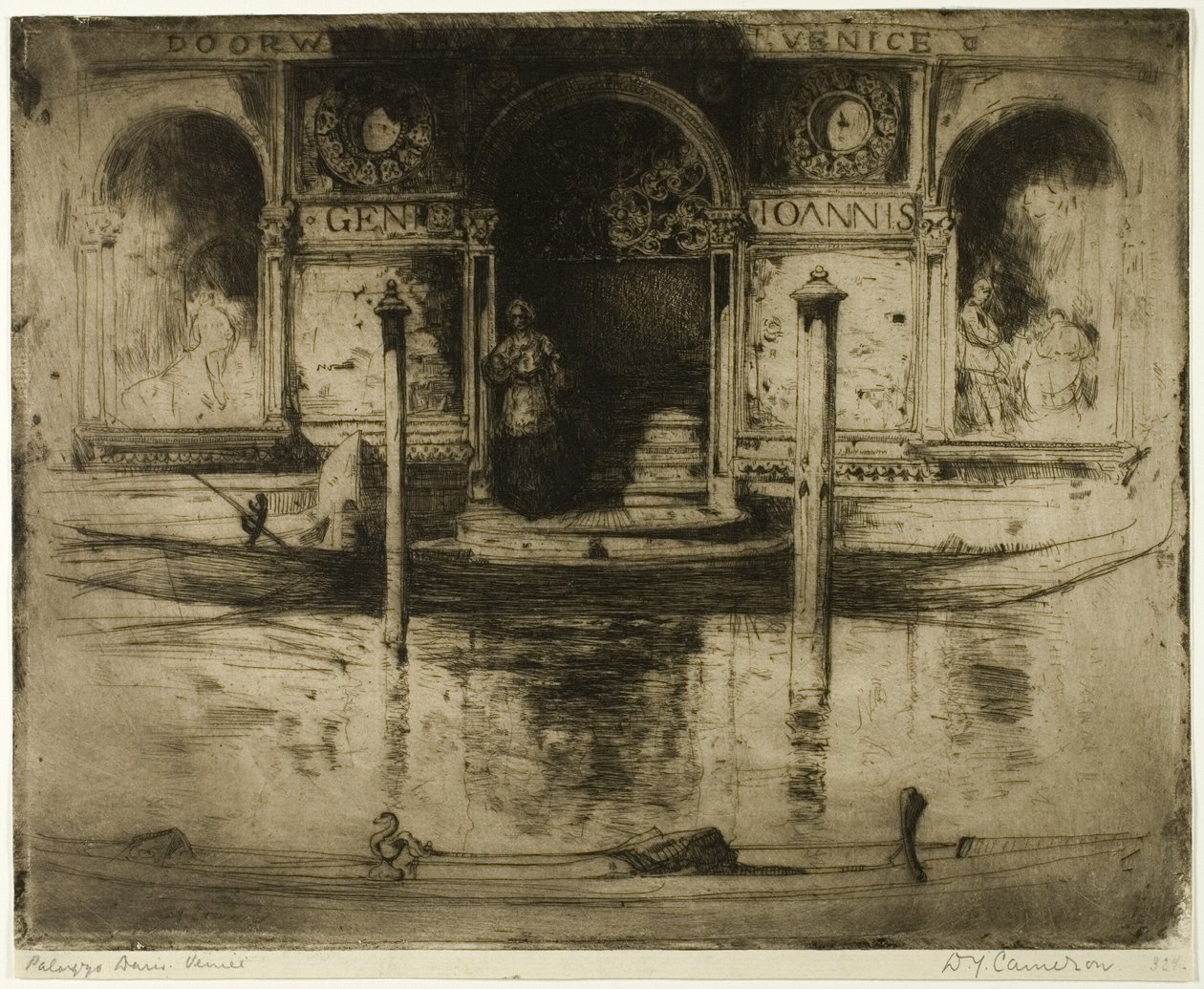 The Palace Doorway, plade 22 fra det norditalienske sæt af David Young Cameron