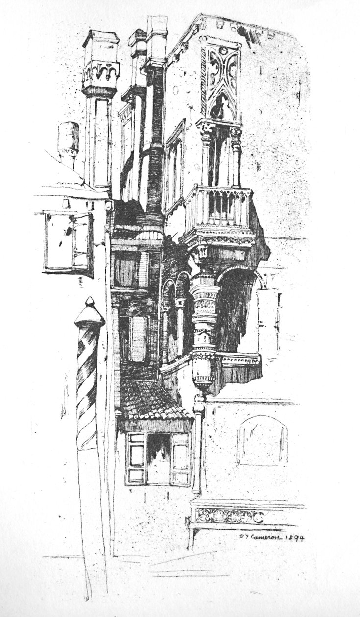 Tintorettos House, c1894, 1925. af David Young Cameron