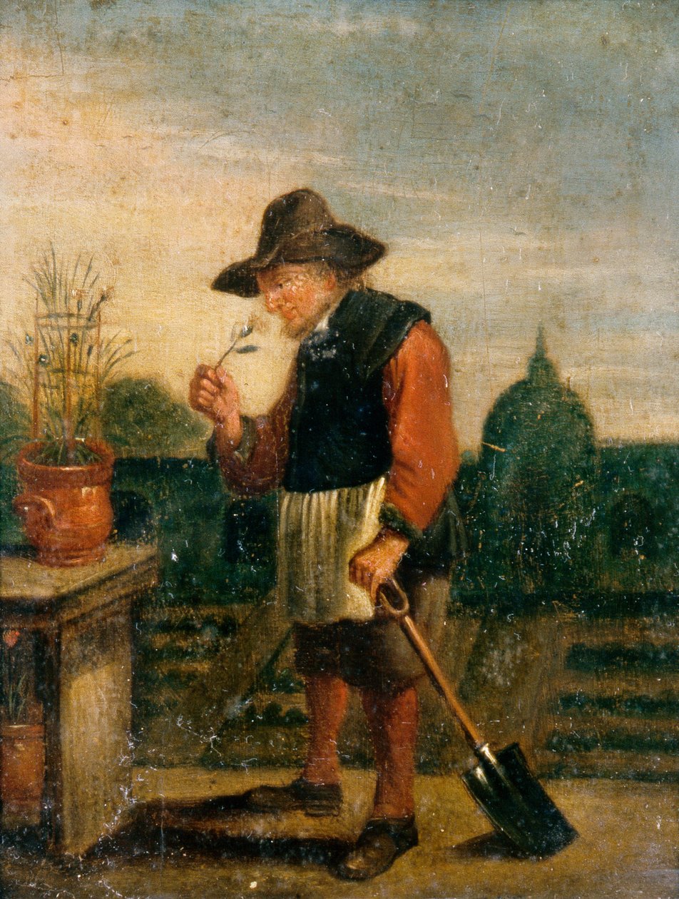 Lugt, ca. 1800 (olie på panel) af David the Younger (after) Teniers