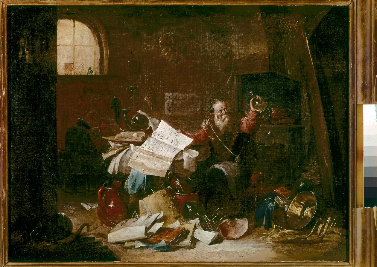 Alkymisten af David the Younger (attr. to) Teniers