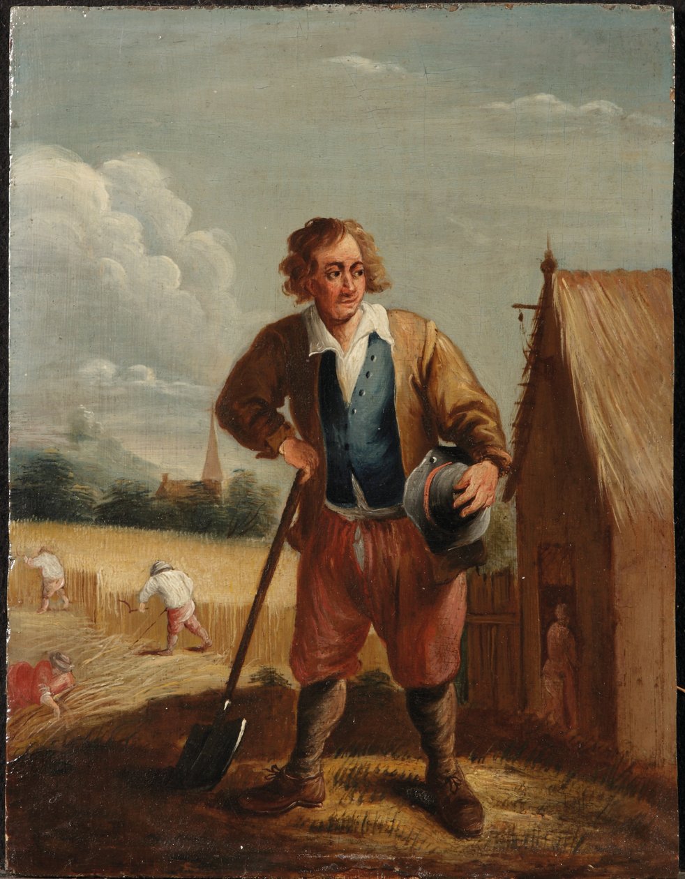 En allegori over de fire elementer: Jorden (olie på panel) af David the Younger (follower of) Teniers