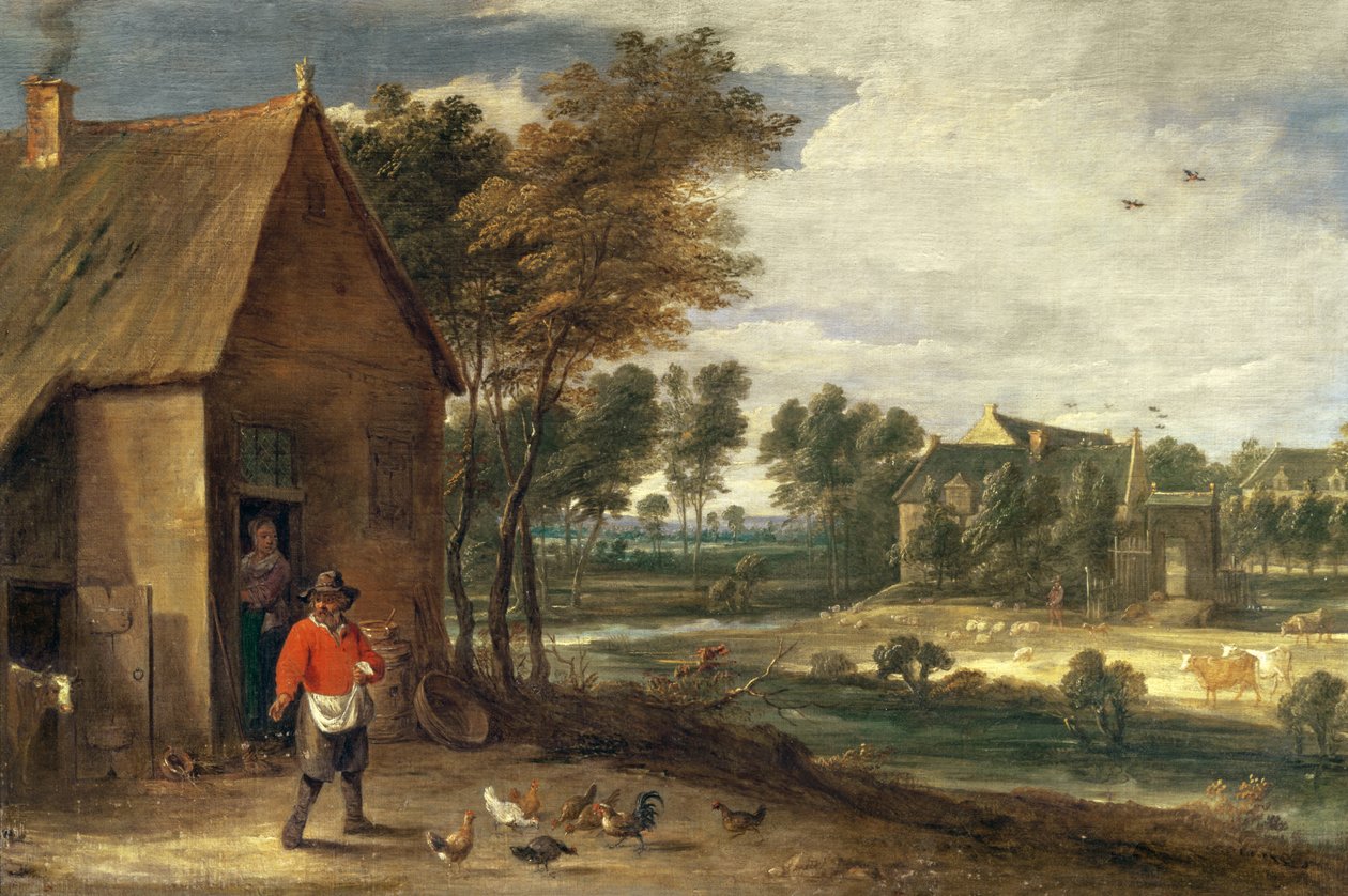 Et flodlandskab af David Teniers the Younger