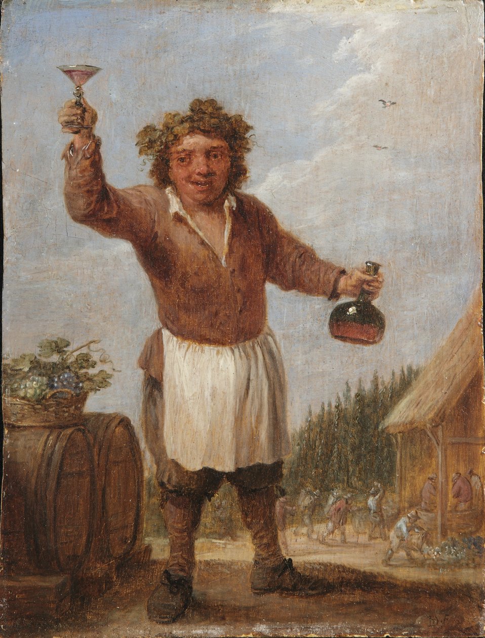 En allegori over de fire årstider: Efterår af David Teniers the Younger