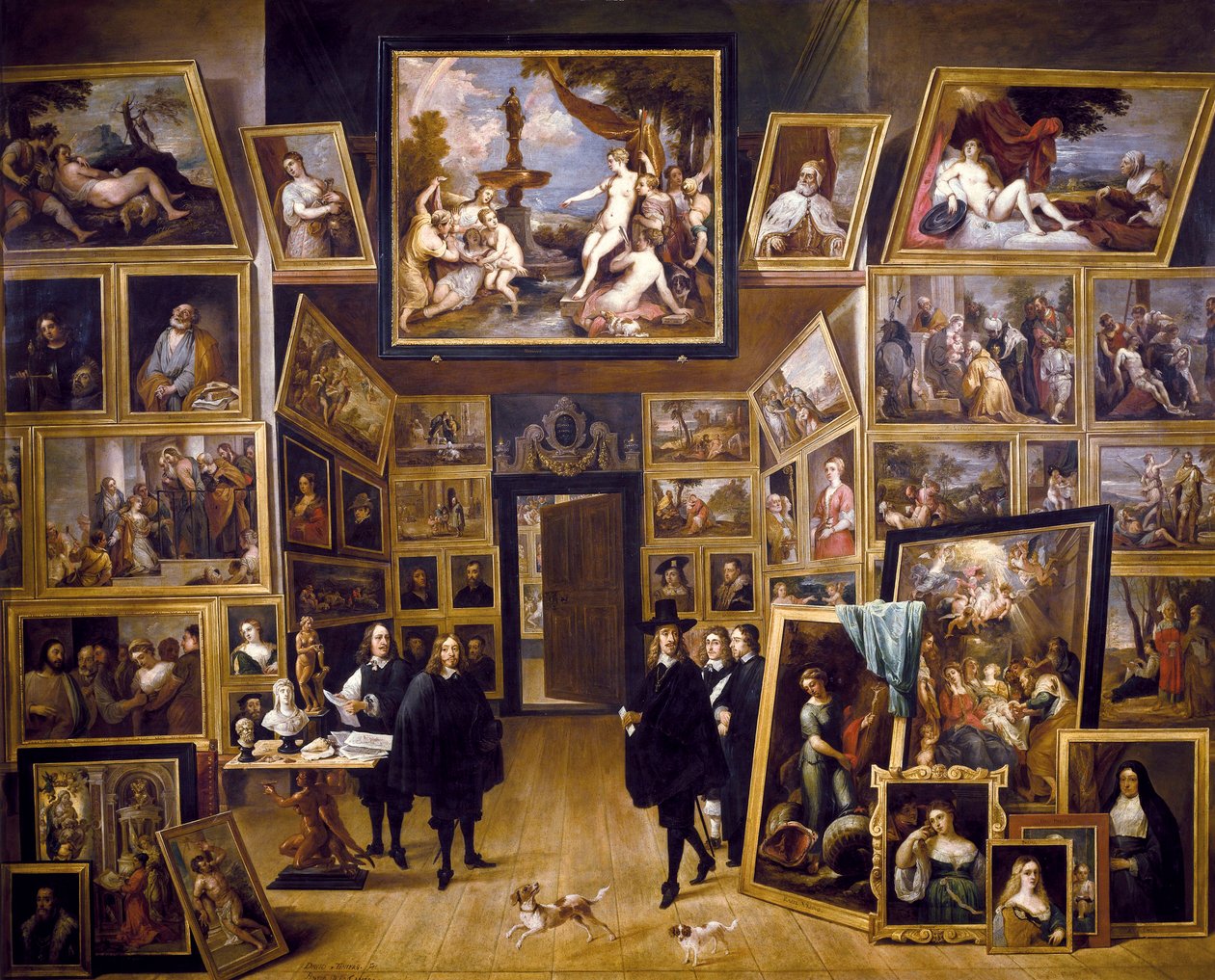 Ærkehertug Leopold Wilhelm i hans billedgalleri, ca. 1647 (olie på kobberplade) af David Teniers the Younger