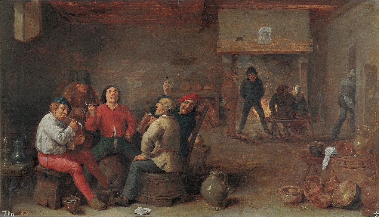 Rygere og drikkere af David Teniers the Younger