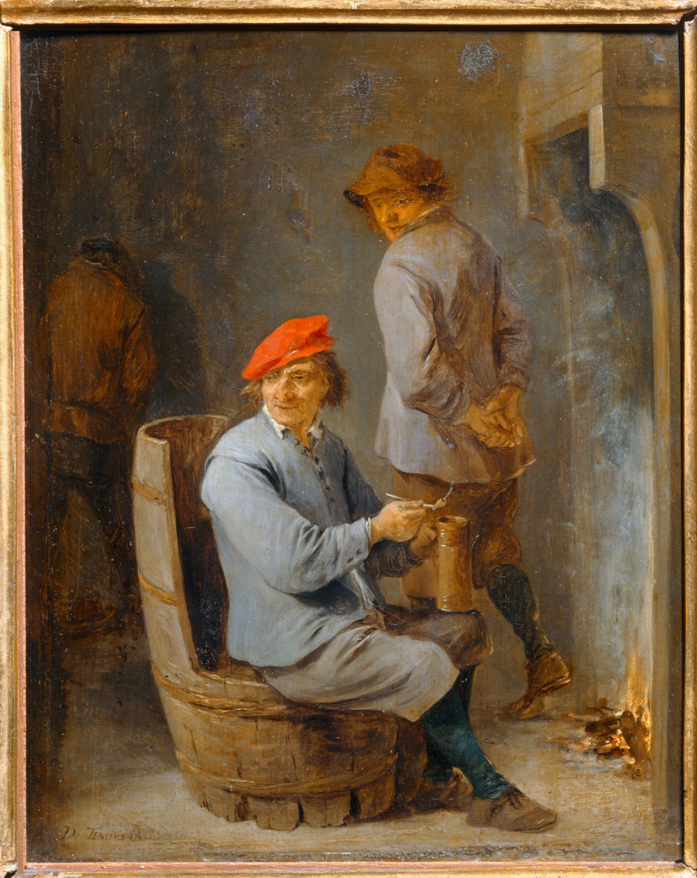 Rygning. Tønde røgeovn ... af David the Younger Teniers